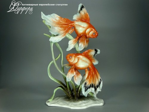 Купить фарфоровые статуэтки Rosenthal, Золотые рыбки, Германия